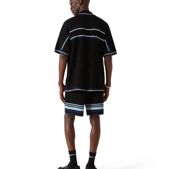 Tennis Cotton Crochet Short Sleeve Shirt