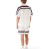 Tennis Cotton Crochet Short Sleeve Shirt
