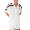 Tennis Cotton Crochet Short Sleeve Shirt