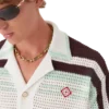 Tennis Cotton Crochet Short Sleeve Shirt