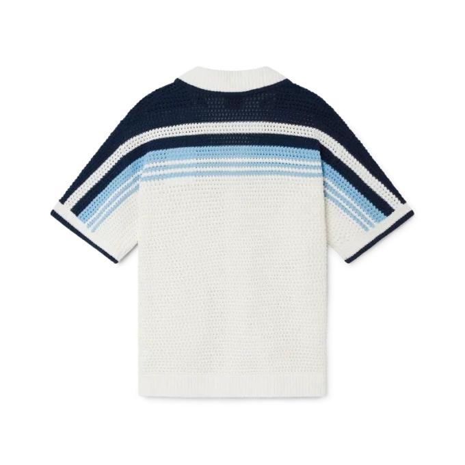 Tennis Cotton Crochet Short Sleeve Shirt
