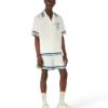 Tennis Mascot Short Sleeve Silk Twill Shirt