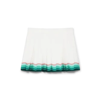 Tennis Pleated Silk Pleated Mini Skirt