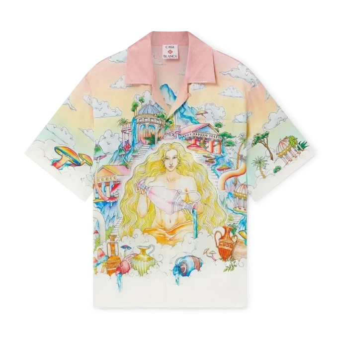 The Road to Knowledge Short Sleeve Silk Shirt The Road to Knowledge Short Sleeve Silk Shirt