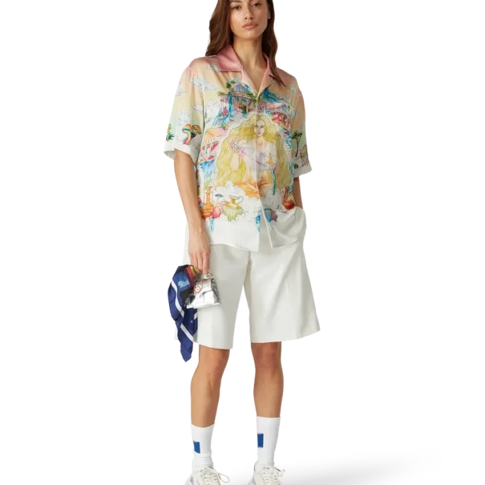 The Road to Knowledge Short Sleeve Silk Shirt The Road to Knowledge Short Sleeve Silk Shirt