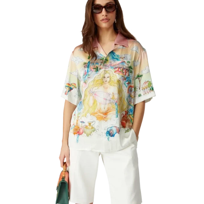 The Road to Knowledge Short Sleeve Silk Shirt The Road to Knowledge Short Sleeve Silk Shirt