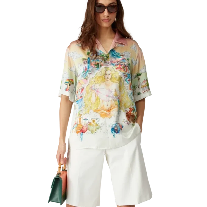 The Road to Knowledge Short Sleeve Silk Shirt The Road to Knowledge Short Sleeve Silk Shirt