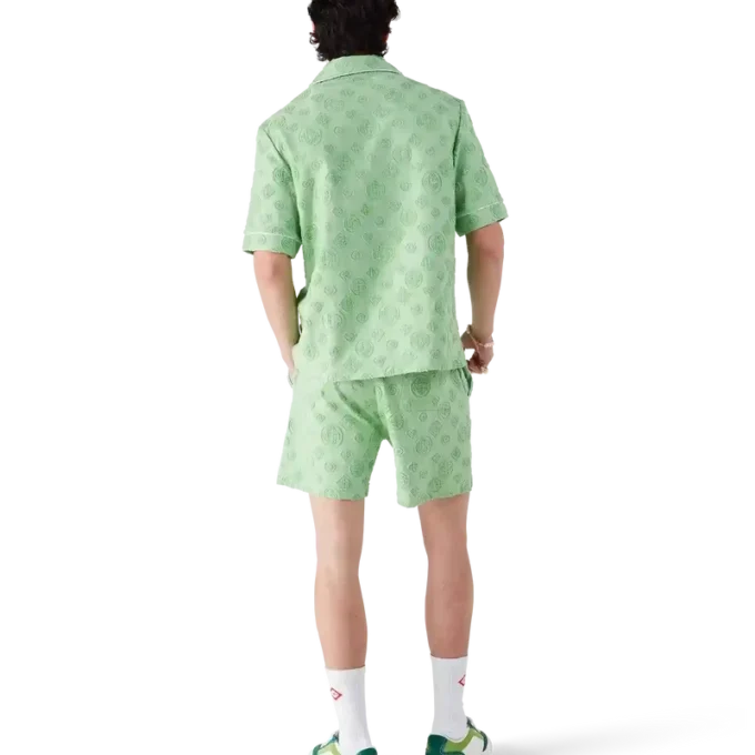 Towelling Monogram Short Sleeve Shirt Towelling Monogram Short Sleeve Shirt