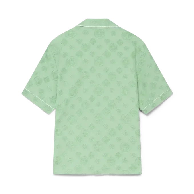 Towelling Monogram Short Sleeve Shirt Towelling Monogram Short Sleeve Shirt