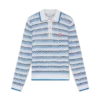Tuck Stitch Long Sleeve Polo Shirt Tuck Stitch Long Sleeve Polo Shirt