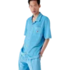 Velour Short Sleeve Stripe Shirt