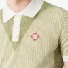 Vertical Stripe Short Sleeve Polo Shirt Vertical Stripe Short Sleeve Polo Shirt