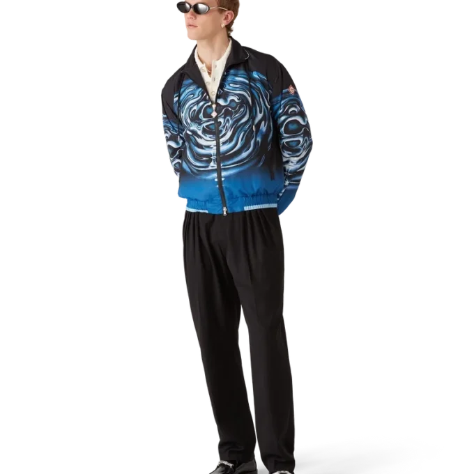 Warped Logo Ripple Windbreaker Jacket Warped Logo Ripple Windbreaker Jacket