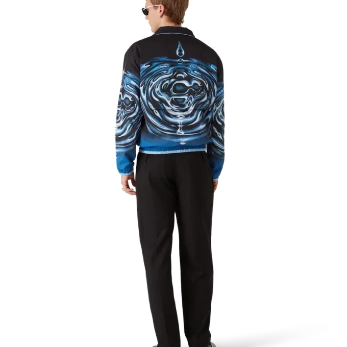 Warped Logo Ripple Windbreaker Jacket Warped Logo Ripple Windbreaker Jacket