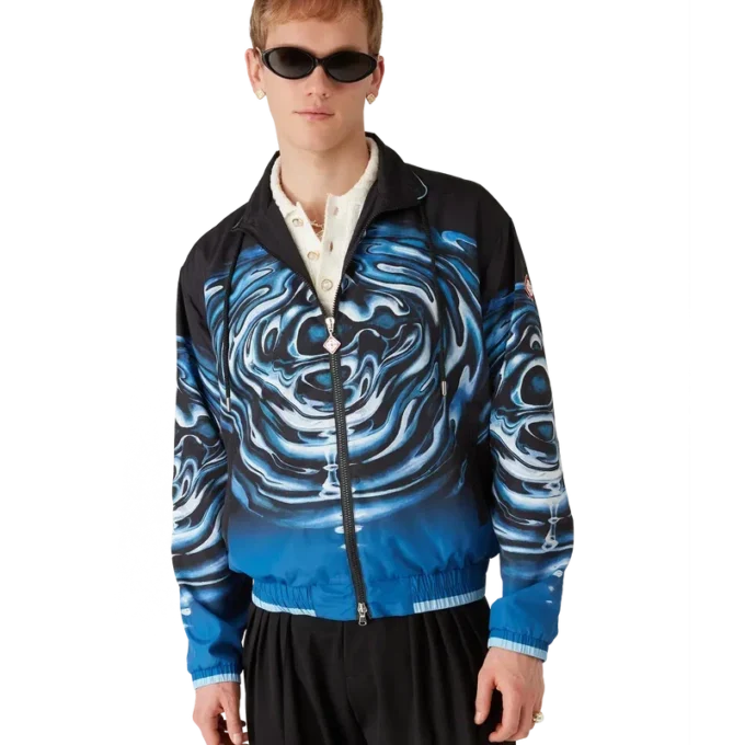 Warped Logo Ripple Windbreaker Jacket Warped Logo Ripple Windbreaker Jacket