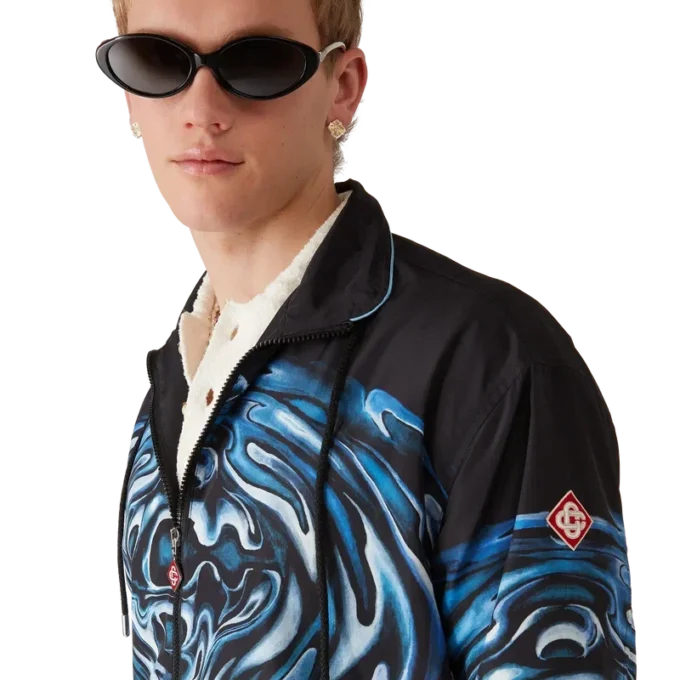 Warped Logo Ripple Windbreaker Jacket Warped Logo Ripple Windbreaker Jacket