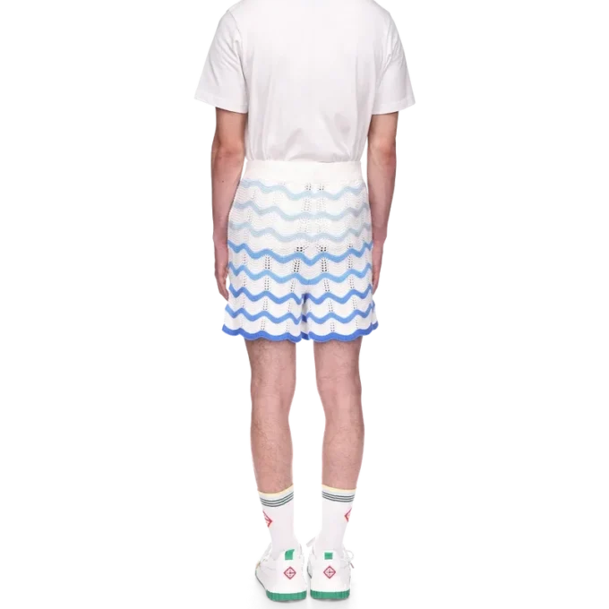 Wavy Gradient Crochet Shorts Wavy Gradient Crochet Shorts
