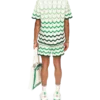 Wavy Gradient Crochet Shorts