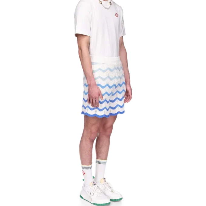 Wavy Gradient Crochet Shorts Wavy Gradient Crochet Shorts