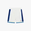 White & Blue Crochet Shorts