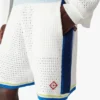 White & Blue Crochet Shorts