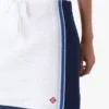 White & Blue Striped Mesh Mini Skirt White & Blue Striped Mesh Mini Skirt