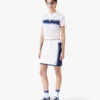 White & Blue Striped Mesh Top White & Blue Striped Mesh Top