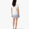 White Gradient Monogram T-Shirt Dress