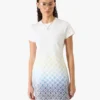 White Gradient Monogram T-Shirt Dress