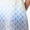 White Gradient Monogram T-Shirt Dress