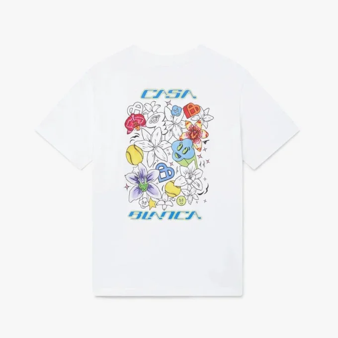 White Graffiti Short Sleeve T-Shirt