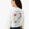 White Graffiti Short Sleeve T-Shirt
