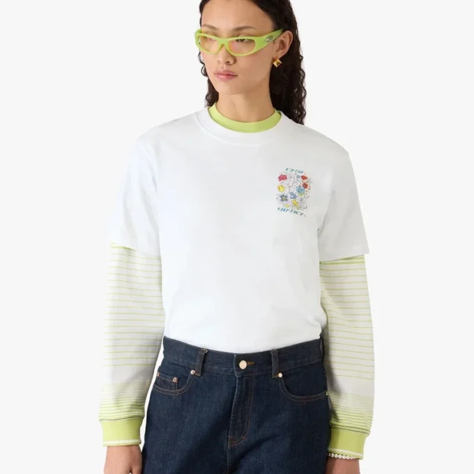 White Graffiti Short Sleeve T-Shirt