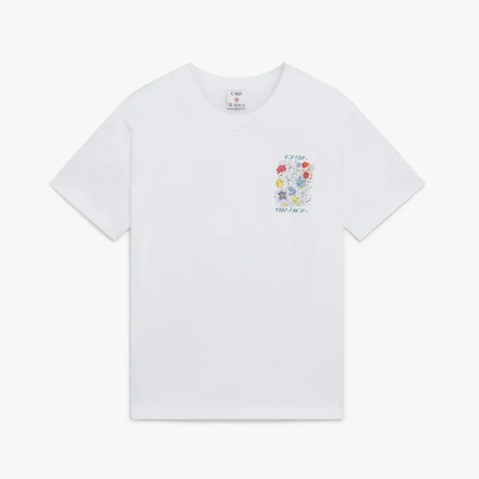 White Graffiti Short Sleeve T-Shirt