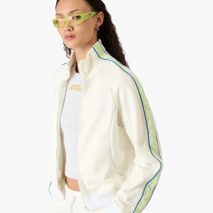 White Laurel Track Zip Jacket White Laurel Track Zip Jacket