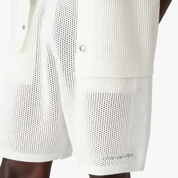 White Mesh Shorts