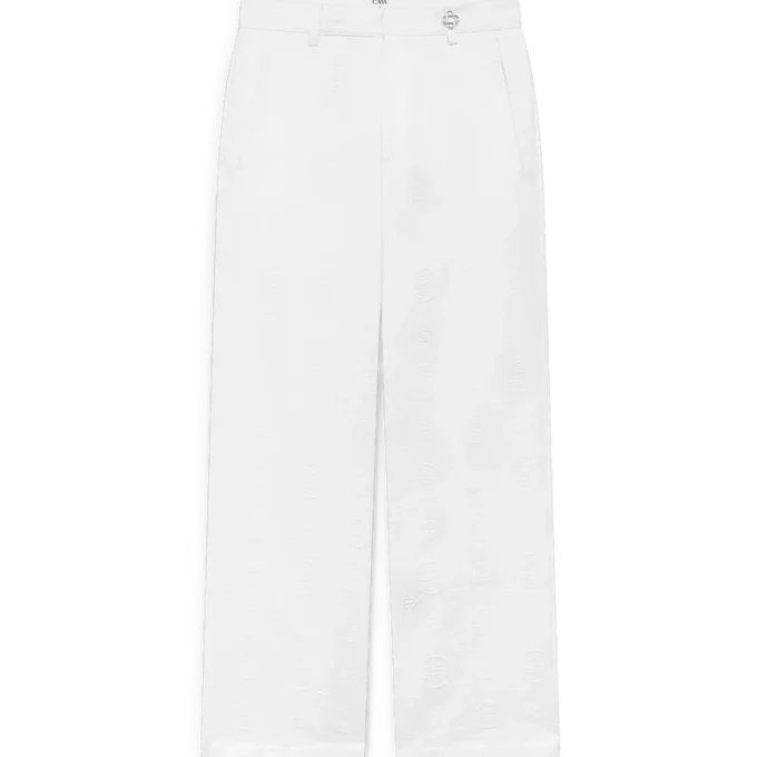 White Monogram Chino Trousers White Monogram Chino Trousers