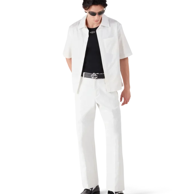 White Monogram Chino Trousers White Monogram Chino Trousers