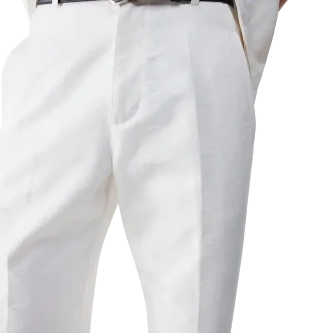 White Monogram Chino Trousers White Monogram Chino Trousers