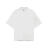White Monogram Short Sleeve Shirt