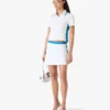 White Pique Cut-Out Polo Shirt White Pique Cut-Out Polo Shirt