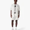 White Short Sleeve Mesh Shirt