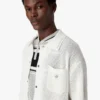 White Short Sleeve Mesh Shirt