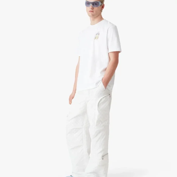 White Tennis Landscape Short Sleeve T-Shirt White Tennis Landscape Short Sleeve T-Shirt