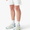 White Towelling Monogram Short