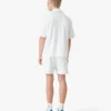 White Towelling Monogram Short Sleeve Shirt