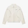 White Zip Cotton Drill Jacket White Zip Cotton Drill Jacket
