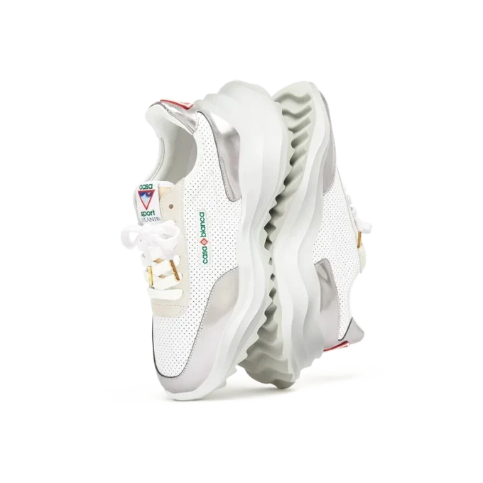Mens Atlantis White & Chrome Sneaker Mens Atlantis White & Chrome Sneaker