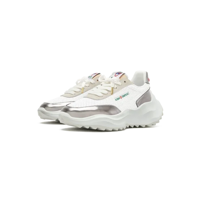 Womens Atlantis White & Chrome Sneaker