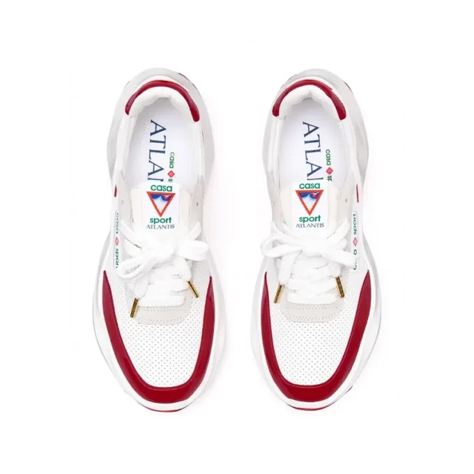 Womens Atlantis White & Haute Red Sneaker